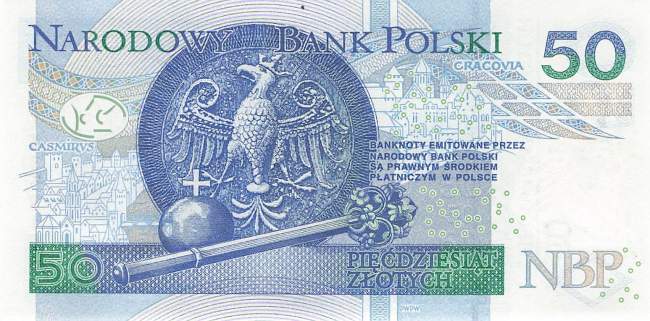 50 Zloty Polen p185b 2017